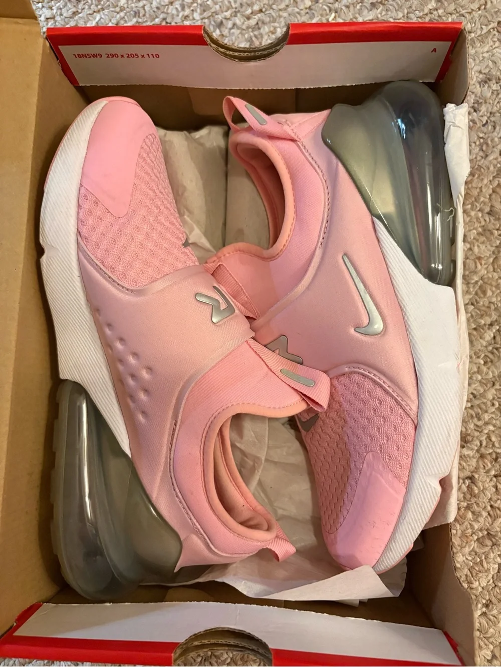 Nike Women's Pink Slip-On Air Max Cushioned Sneakers